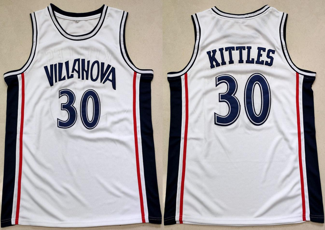 Villanova Wildcats #30 Kerry Kittles White 1996-97 College Basketball Stitched Jersey